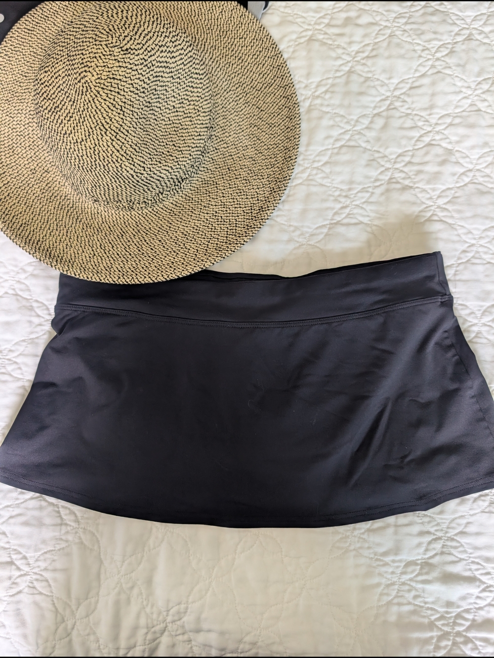 Lands End Black Swim Skirt